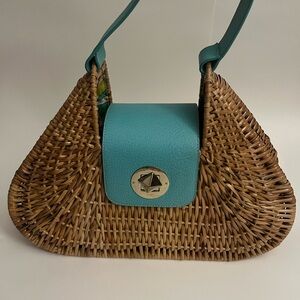 Kate Spade Santiago Alek Wicker Handbag